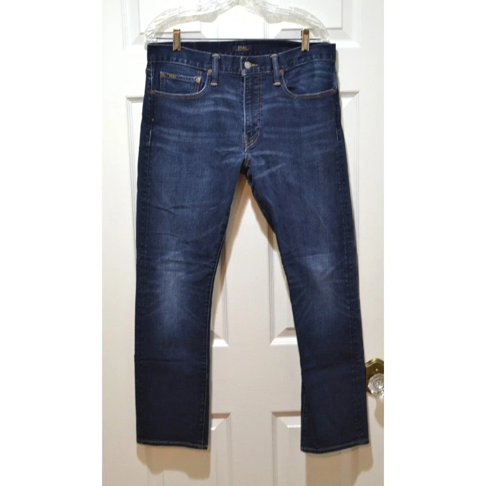 Polo Ralph Lauren Men's Varick Slim Straight Blue Jeans, Size 33X30